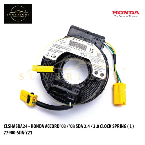 CLSHASDA24 - HONDA ACCORD '03 / '08 SDA 2.4 / 3.0 CLOCK SPRING ( L ) 77900-SDA-Y21