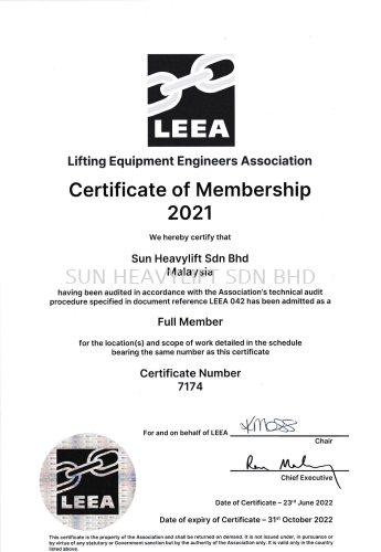 SUN HEAVYLIFT FULL MEMBER OF LEEA