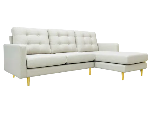 L SHAPE FABRIC PU SOFA