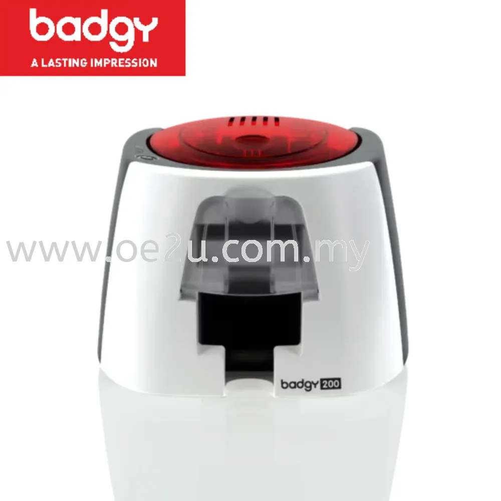 BADGY 200 Card Printer (Card Feeder Capacity: 25 Cards, Printing Speed: 38 sec/card - 95 cards/hour)