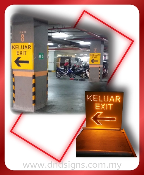 Car Park Signage Indoor Signage Signage Kepong, Kuala Lumpur (KL), Selangor, Malaysia Customized Display Unit, Indoor & Outdoor Signage, Printing Services | DND SIGNS & DISPLAY SDN BHD