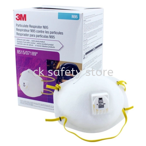 3M 8515 N95 Particulate Light Welding Disposable Respirator dengan Injap Aliran Sejuk / diluluskan NIOSH (10 pcs/kotak)