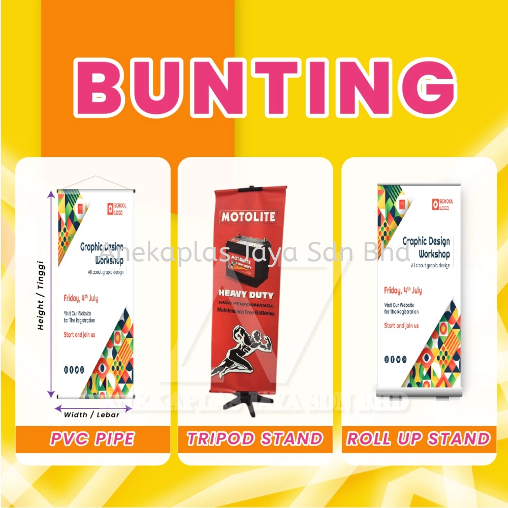 Percetakan Bunting Kuantiti Banyak