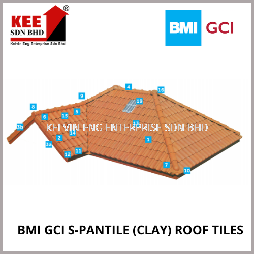 BMI GCI  S-PANTILE (CLAY) ROOF TILES GCI (S-PANTILE, MARSEILLE 12) Melaka, Malaysia Cement Sank Brick, Cement Block, Precast Concrete  | Kelvin Eng Enterprise Sdn Bhd