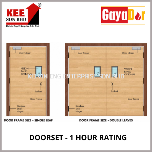 DOORSET - 1 HOUR RATING GAYADOR Melaka, Malaysia Cement Sank Brick, Cement Block, Precast Concrete  | Kelvin Eng Enterprise Sdn Bhd