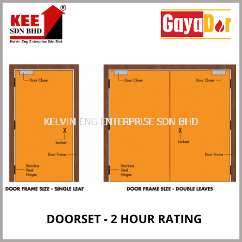 DOORSET - 2 HOUR RATING GAYADOR Melaka, Malaysia Cement Sank Brick, Cement Block, Precast Concrete  | Kelvin Eng Enterprise Sdn Bhd