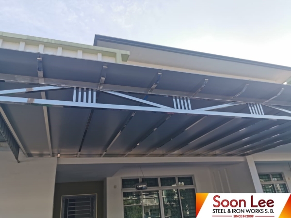  Stainless Steel Aluminium Composite Panel  AWNING Johor Bahru (JB), Malaysia, Ulu Tiram Supplier, Suppliers, Supply, Supplies | Soon Lee Steel & Iron Works Sdn Bhd