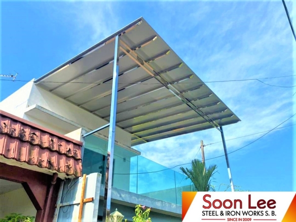  Stainless Steel Aluminium Composite Panel  AWNING Johor Bahru (JB), Malaysia, Ulu Tiram Supplier, Suppliers, Supply, Supplies | Soon Lee Steel & Iron Works Sdn Bhd