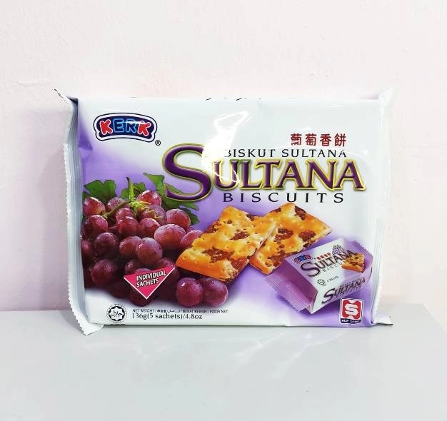 HUP SENG SULTANA BISCUIT 136G (5'S)