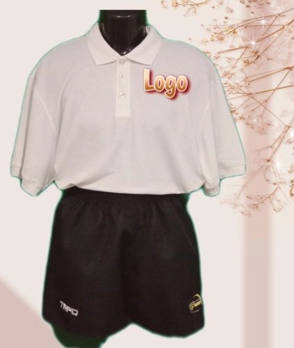 T-shirt and pants with Logo Embroidery