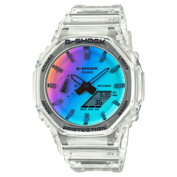 G-SHOCK GA-2100SRS-7A IRIDESCENT COLOR WHITE RESIN BAND WATCH G-SHOCK Selangor, Malaysia, Kuala Lumpur (KL), Shah Alam Supplier, Suppliers, Supply, Supplies | CLOCK FAMILY ENTERPRISE