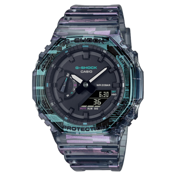 G-SHOCK GA-2100NN-1A IRIDESCENT DIGITAL GLITCH BLAZING RESIN BAND WATCH G-SHOCK Selangor, Malaysia, Kuala Lumpur (KL), Shah Alam Supplier, Suppliers, Supply, Supplies | CLOCK FAMILY ENTERPRISE