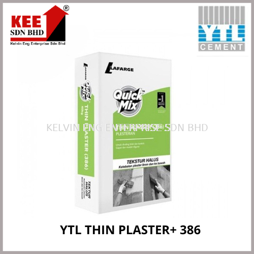 YTL THIN PLASTER+ 386 YTL LAFARGE DRY MIX Melaka, Malaysia Cement Sank Brick, Cement Block, Precast Concrete  | Kelvin Eng Enterprise Sdn Bhd