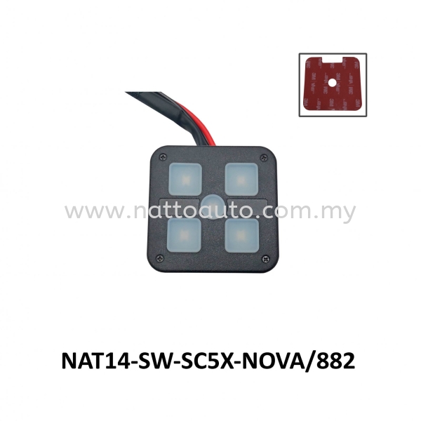 4 GANG SWITCH PANEL Switch for Vehicles Cable, Push Button, Socket, Resistor, Accessories Kuala Lumpur (KL), Malaysia, Pahang, Selangor, Kuantan Supplier, Suppliers, Supply, Supplies | Natto Auto & Engineering Sdn Bhd