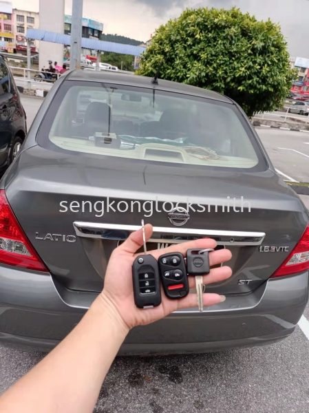 nissan latio flip key car remote control with key chip duplicate car remote Selangor, Malaysia, Kuala Lumpur (KL), Puchong Supplier, Suppliers, Supply, Supplies | Seng Kong Locksmith Enterprise