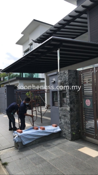  ALUMINIUM COMPOSITE PANEL AWNING METAL WORKS Johor Bahru (JB), Skudai, Malaysia Contractor, Manufacturer, Supplier, Supply | Soon Heng Stainless Steel & Renovation Works Sdn Bhd