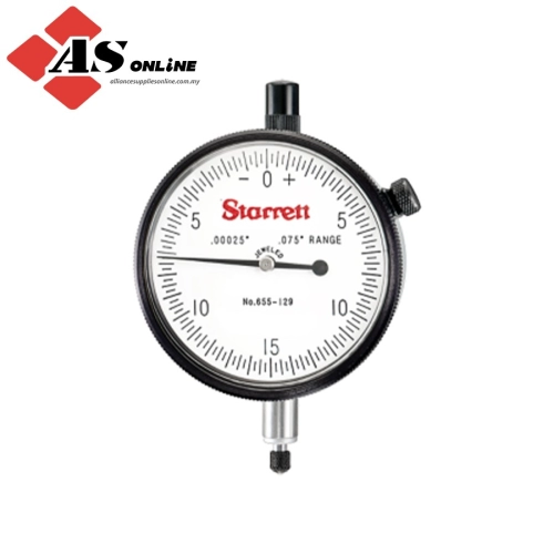 STARRETT Dial Indicator with Special Non-Shock Mechanism / Model: 655-129JN/S