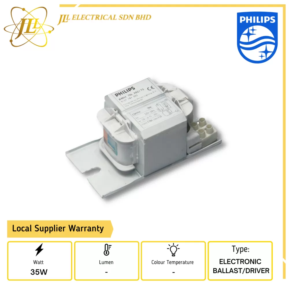 PHILIPS BMH 35W 304ITS 240V 50HZ ELECTRONIC BALLAST 9137101034