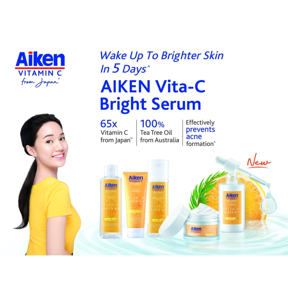 Aiken Vita-C Bright Whitening Cleanser 100g