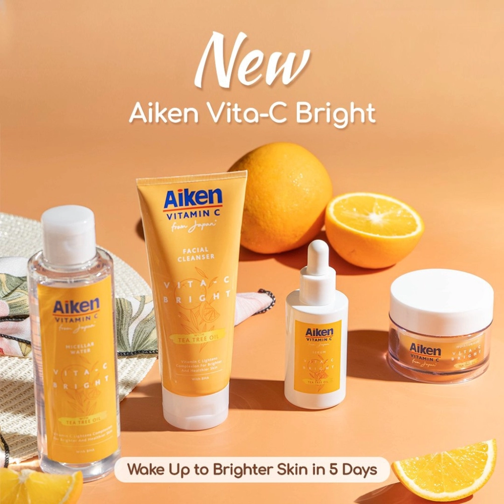 Aiken Vita-C Bright Whitening Cleanser 100g