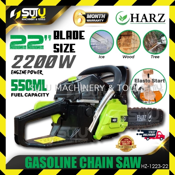 HARZ HZ-1223-22 22" 58CC Gasoline Chain Saw 2200W Engine Operated Chain Saw Agriculture & Gardening Kuala Lumpur (KL), Malaysia, Selangor, Setapak Supplier, Suppliers, Supply, Supplies | Sui U Machinery & Tools (M) Sdn Bhd