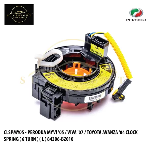 CLSPMY05 - PERODUA MYVI '05 / VIVA '07 / TOYOTA AVANZA '04 CLOCK SPRING ( 6 TURN ) ( L ) 84306-BZ010