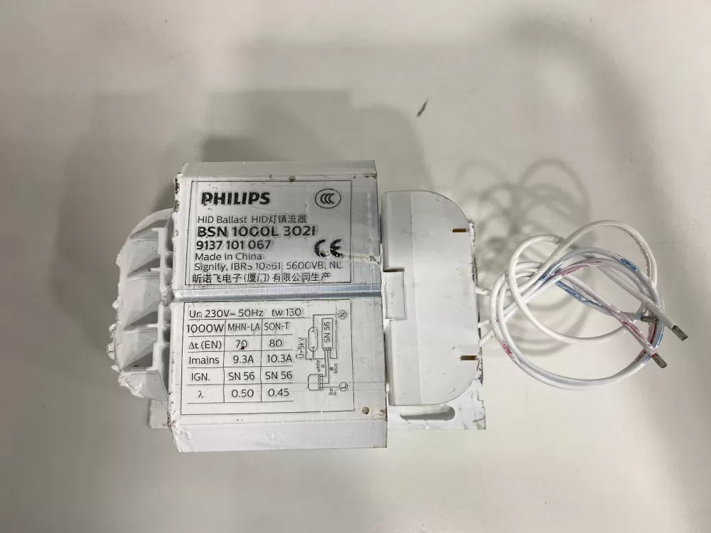 PHILIPS BSN 1000W L3021 230V 50HZ ELECTRONIC BALLAST DRIVER 9137101067