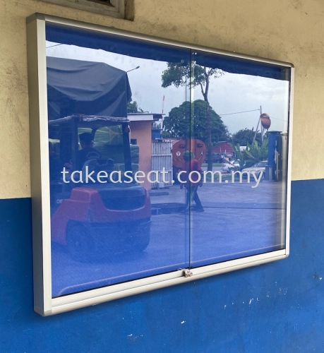 Notice Board Cabinet Sliding Glass 