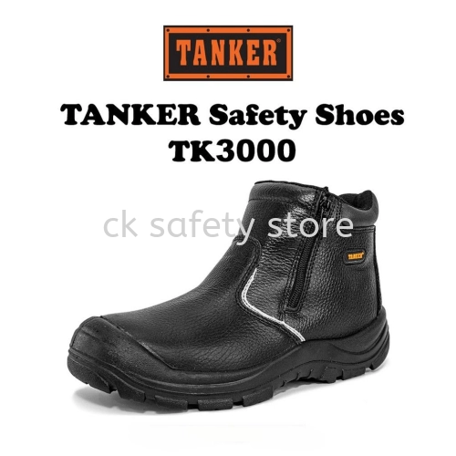 TANKER Pro Industrial TK - 3000 6" Double Zip Mid Cut Safety Shoes