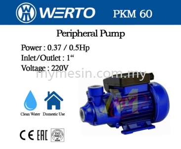 Werto PKM60 370W Peripheral Pump [Code: 9916]