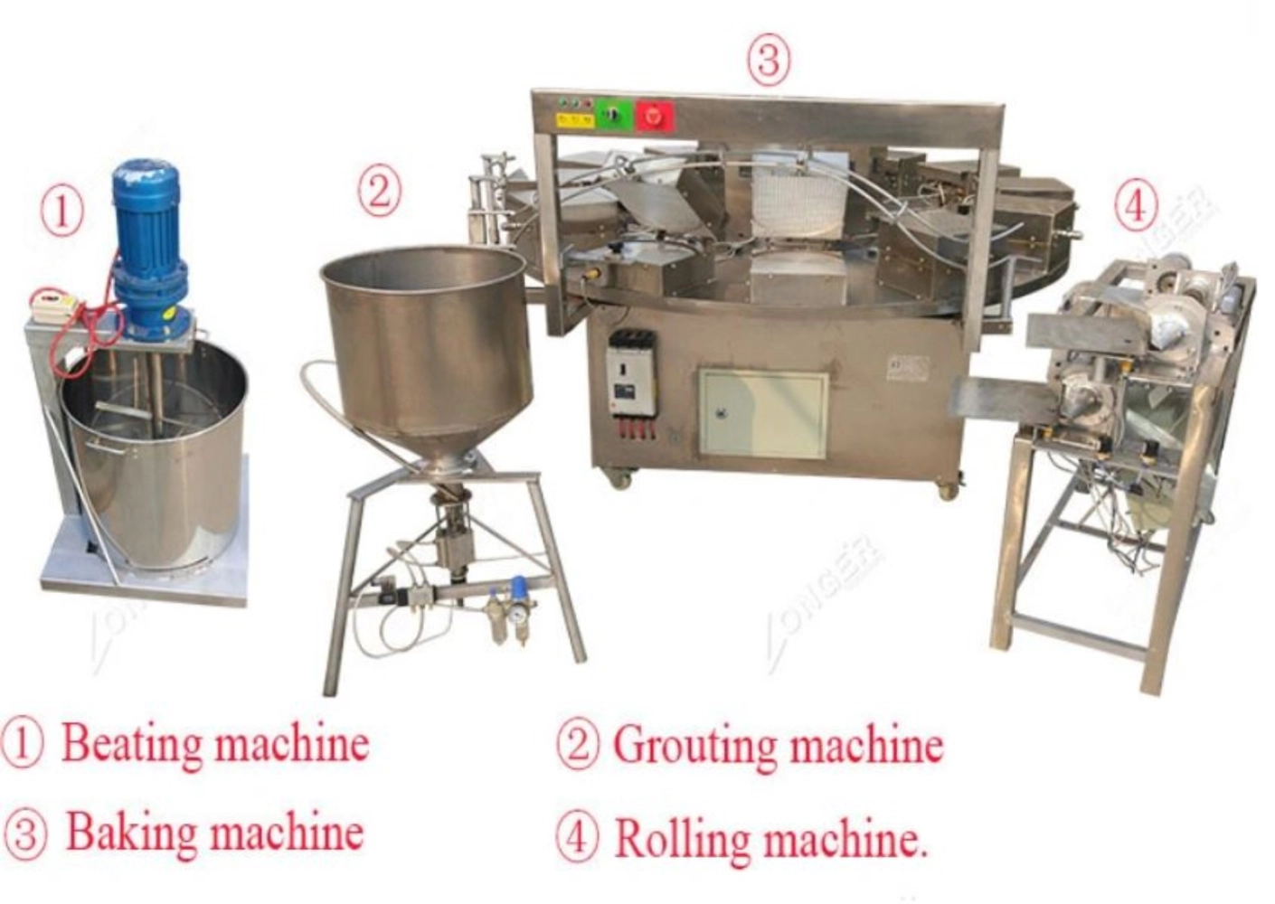 Best Seller Supplier Ice Cream Cone Egg Rolls Egg Waffer Making Waffle Cup Machine