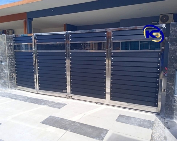 Folding Gate Taman Tulip, Jalan Hospital Papar. Sabah Main Gate  Johor Bahru (JB), Malaysia, Selangor, Kuala Lumpur (KL) Supplier, Suppliers, Supply, Supplies | Knight Services Enterprise Sdn Bhd