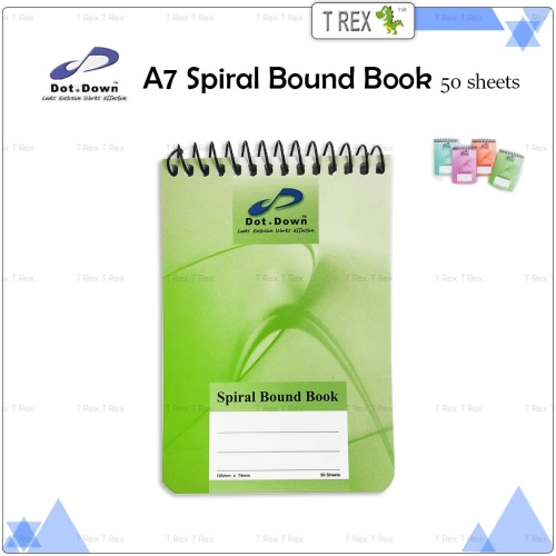 Dot Down A7 Spiral Bound Note Book