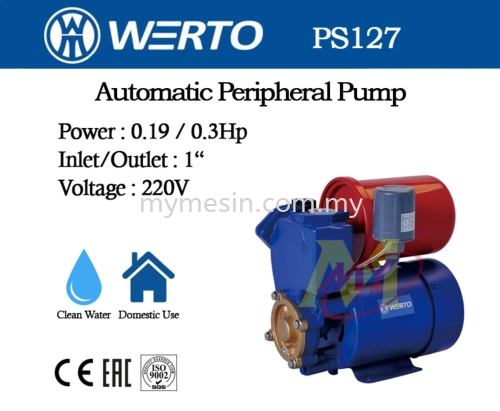 Werto PS127A  Automatic Peripheral Pump [Code: 9925]