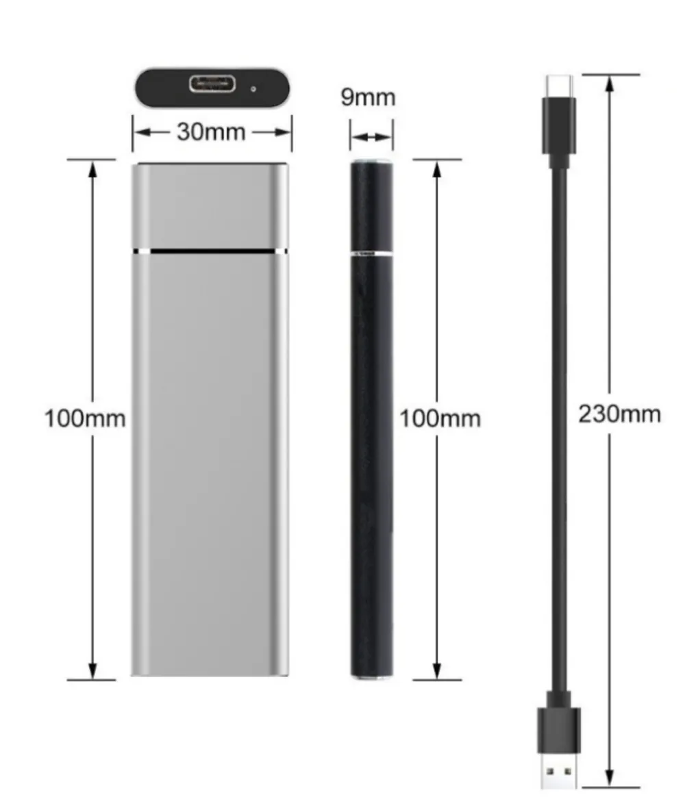 M2 MINI PORTABLE EXTERNAL HARDDRIVE