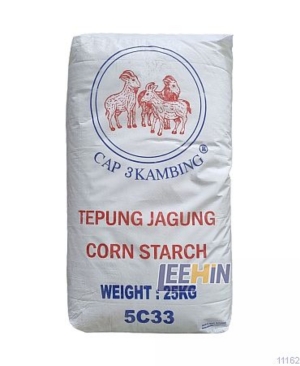 Tepung Jagung 3 Kambing 25kg 三羊玉蜀黍粉  Corn Starch  [11162]