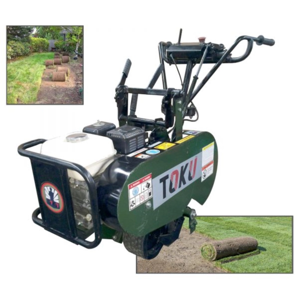 TOKU VSC320: Turf & Sod Cutter, Honda Engine GX160, 5.5HP, Cutting Depth:40mm, Cutting Width: 320mm, 110kg