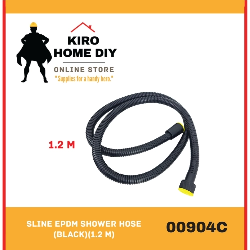 SLINE EPDM Shower Hose (Black)(1.2 M) - 00904C