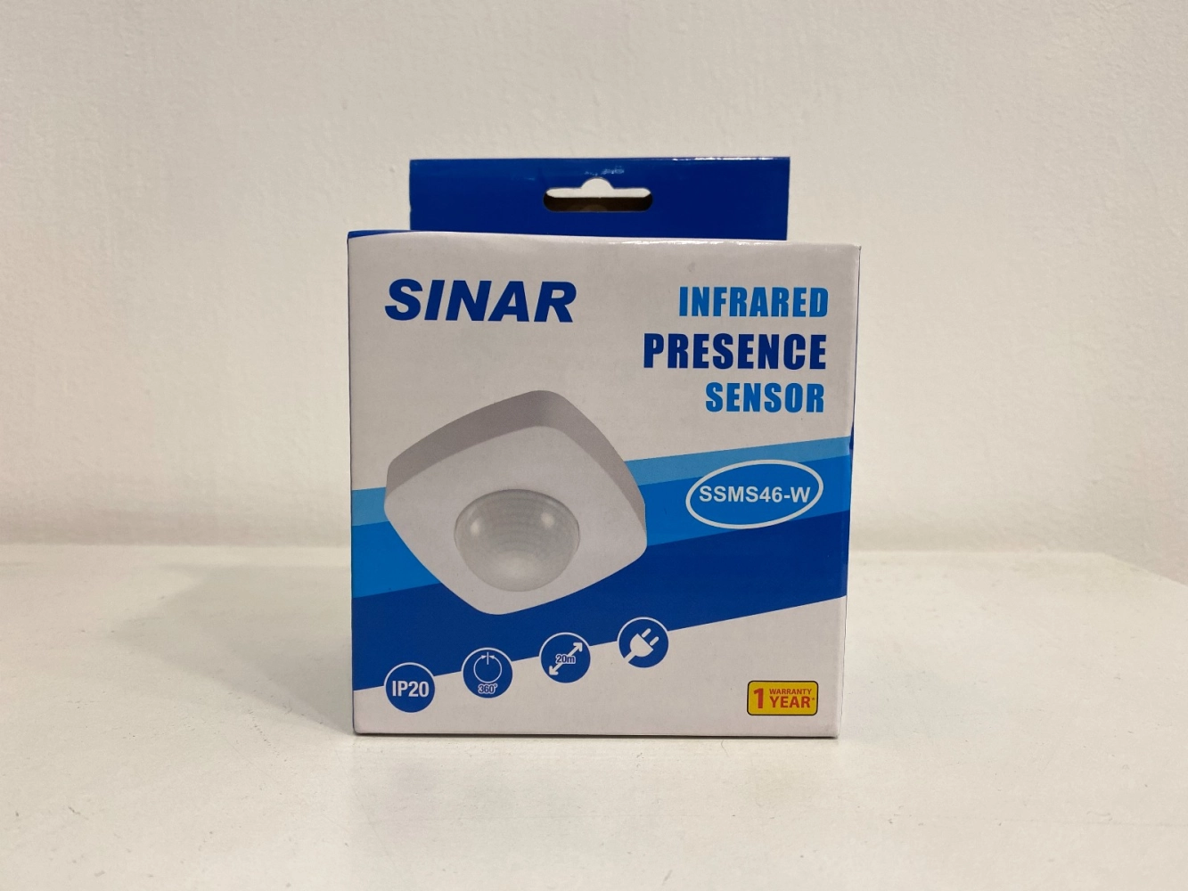 SINAR SSMS46-W 220-240V 360D IP20 INFRARED PRESENCE SENSOR