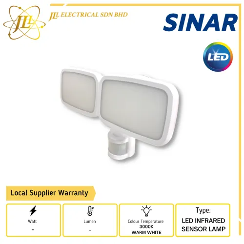 SINAR SSMS67-W 220-240VAC INFRARED LED SENSOR TWIN LAMP