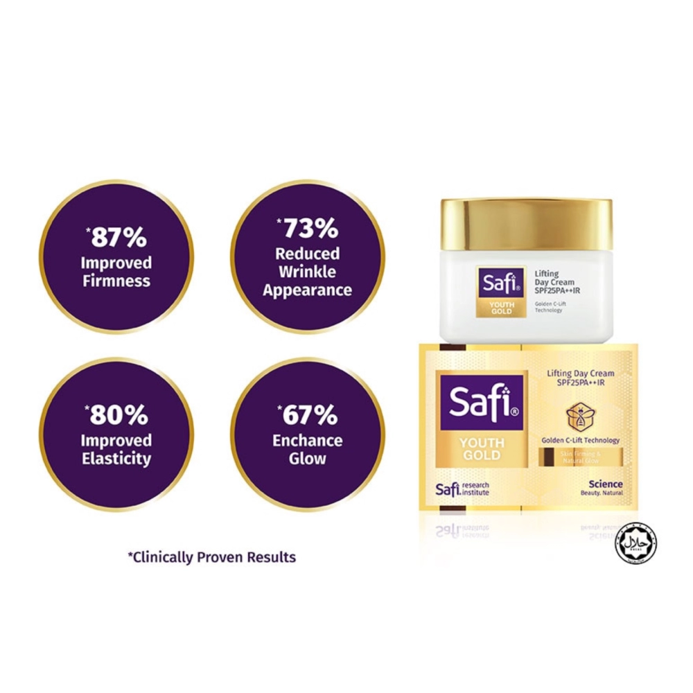 SAFI Youth Gold Lifting Day Cream SPF25PA++IR - 45g