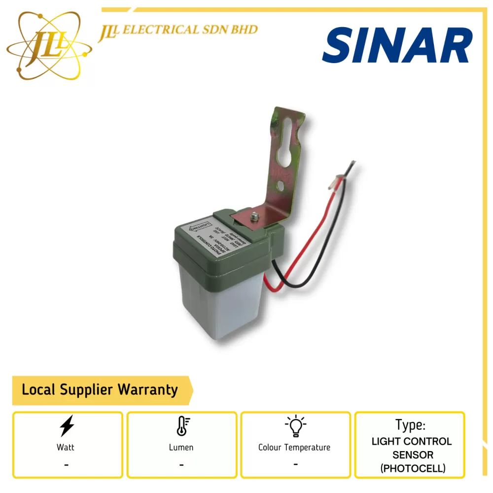 SINAR SPC03A PHOTOCELL DAYLIGHT SENSOR SWITCH 035145 (ACC) 2" X 2" only