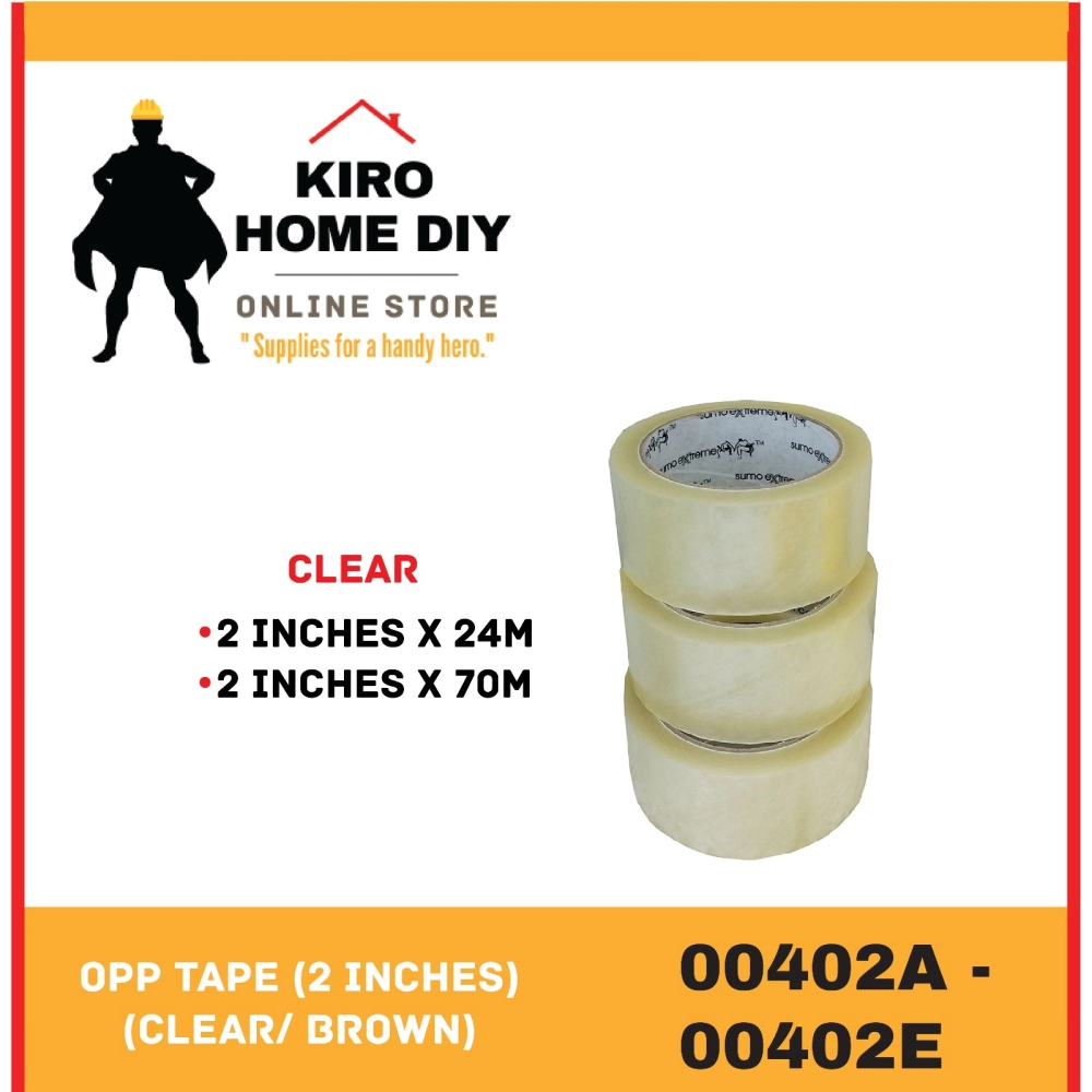 Tape 2 inch (5cm) x 200 meters length transparent adhesive tape Packaging  Clear Tape