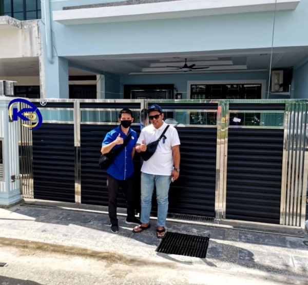 Folding Gate Taman Seri Desa Ketiau Lot 86, Kota Kinabalu. Sabah Main Gate  Johor Bahru (JB), Malaysia, Selangor, Kuala Lumpur (KL) Supplier, Suppliers, Supply, Supplies | Knight Services Enterprise Sdn Bhd