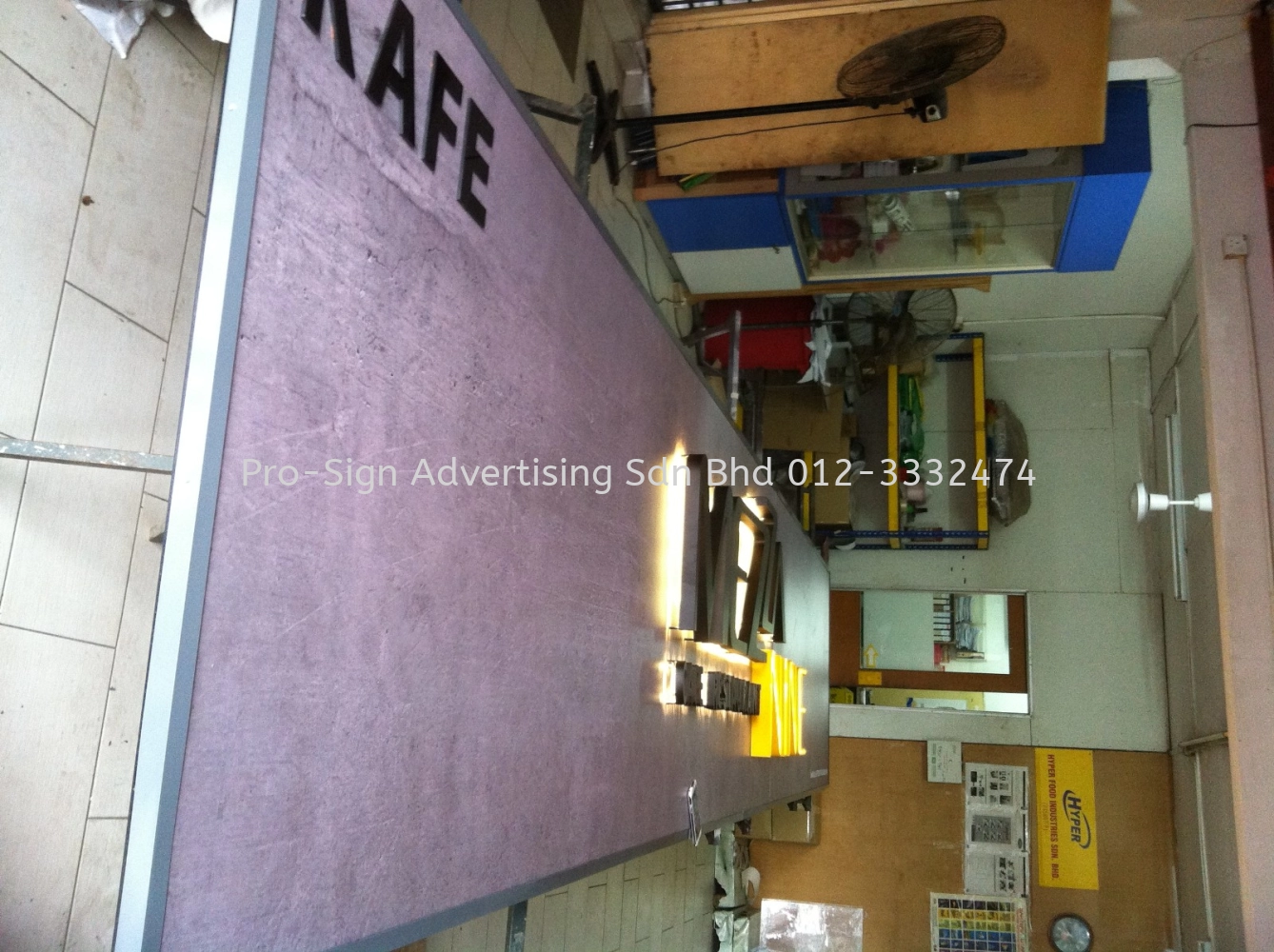 ACP BASE WITH EG BOX UP LED BACK-LIT (MEZZANINE CAFE, KUCHAI, 2015 ...