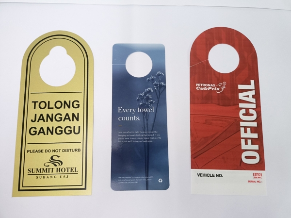 Door Knob Hanger Door Knob Hanger Selangor, Malaysia, Kuala Lumpur (KL), Seri Kembangan Printing, Services, Design | Happy Monster Print Sdn Bhd