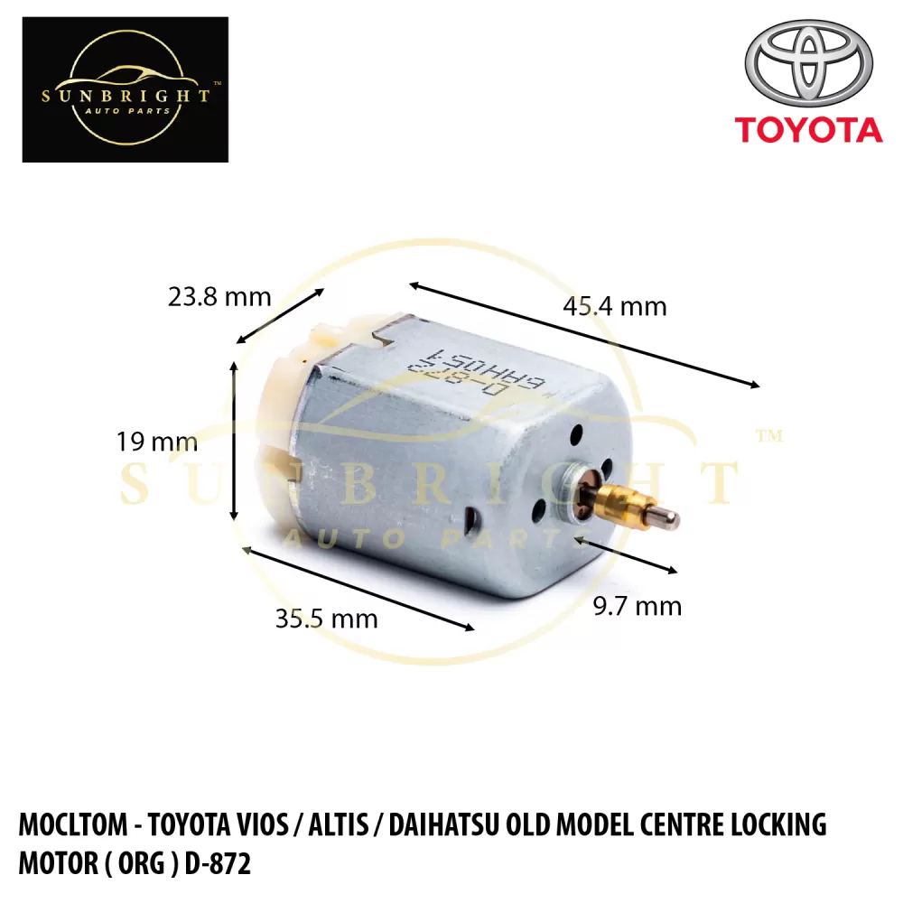 MOCLTOM - TOYOTA VIOS / ALTIS / DAIHATSU OLD MODEL CENTRE LOCKING MOTOR ( ORG ) D-872