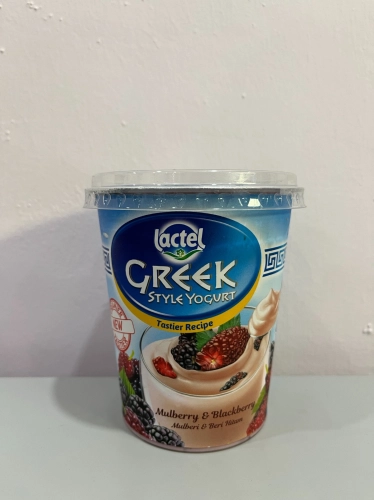 LACTEL  GREEK YOGURT MULBERRY&BLACKBERRY 470G