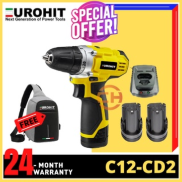 EUROHIT 12V CORDLESS DRILL C12-CD2 ITALY BRAND