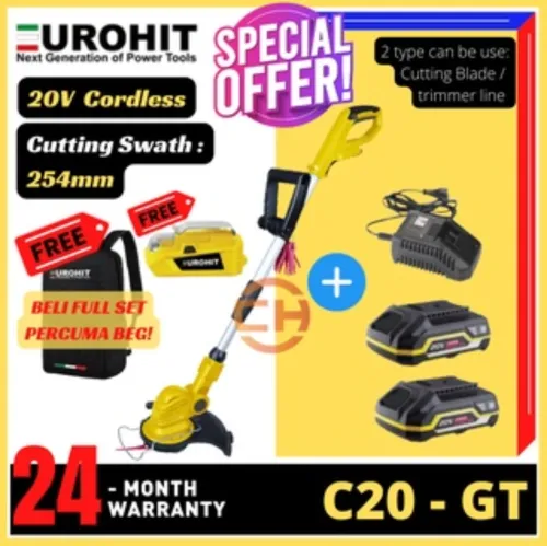 EUROHIT 20V GRASS TRIMMER C20-GT ITALY BRAND